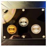 1998 Proof Mark McGwire Record Home Run Coin Set, Includes (2) 1oz 999 silver rounds, 1,988 Minted