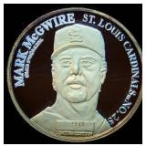 1998 Proof Mark McGwire Record Home Run Coin Set, Includes (2) 1oz 999 silver rounds, 1,988 Minted