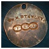 Silver WW II RAF Aviator Pendant, 1871 Canada Quarter Reverse, Unique Hand Struck