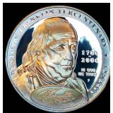 Proof 2006 Ben Franklin Tercentenary Commemorative Silver Dollar