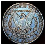 1890 CC Morgan Silver Dollar, VF/VF+, details