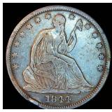 F+/VF 1844-O Seated Liberty Half Dollar, Original Surfaces w/Nice Luster for the Grade