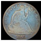 Scarce 1845 Seated Liberty Half Dollar, 589k mintage