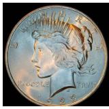 Uncirculated 1923 Peace Dollar, High Grade, Full Luster, Mid+/High MS
