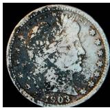 1903 Barber Quarter, VG+, details
