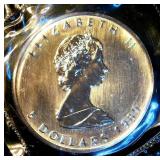 Mint Sealed 1oz 1989 $5 Canada 9999 Maple Leaf, Better Date