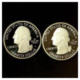(2) Proof 2020-S .999 Fine ATB Quarters, .448 oz Total ASW