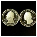 (2) Proof 2020-S .999 Fine ATB Quarters, .448 oz Total ASW