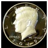 Proof 2019-S .999 Fine Kennedy Half Dollar, .358 oz ASW