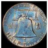 Uncirculated, Key Date 1955 Franklin Half Dollar, Original Surfaces w/Full Luster