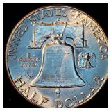 Uncirculated, 1962-D Franklin Half Dollar, Original Surfaces w/Full Luster