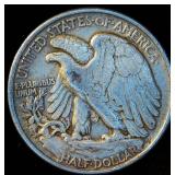 1943 Walking Liberty Half Dollar, XF, Original Surfaces