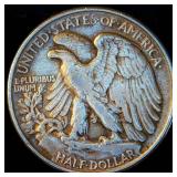 1946 Walking Liberty Half Dollar, XF, Original Surfaces