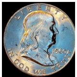 Uncirculated, 1960-D Franklin Half Dollar, Original Surfaces w/near Full Luster