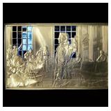 1977 Sterling Silver Commemorative Ingot #44, Bicentennial Council of 13 Original States 1.85oz