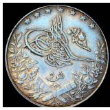 AU 1913-H Silver Egypt 5 Qirsh, Original Surfaces, .19oz ASW