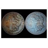 1897-O and 1878-S Morgan Dollars