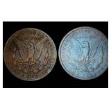 1897-O and 1878-S Morgan Dollars
