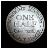 1/2 oz 999 Silver Sunshine Minting Round
