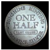 1/2 oz 999 Silver Sunshine Minting Round