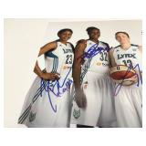 Minnesota Lynx Autographed 8x10 - Maya Moore, Rebekkah Brunson, Lindsay Whalen, Seimone Augustus, and Janel McCarville