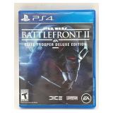 PS4 Star Wars Battlefront II Elite Trooper Deluxe Edition Video Game in Nice Condition
