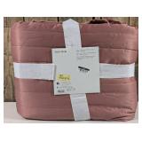 Room Essentials - Full/Queen Satin Quilt Rose Pink