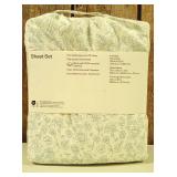 Room Essentials - King Aqua Ditsy Floral Microfiber Sheet Set