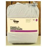 Room Essentials - Blue Dash Queen Microfiber Sheet Set