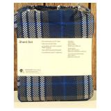 Room Essentials - Queen Microfiber Sheet Set Blue/Gen Plaid