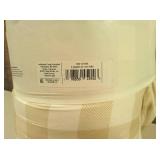 Room Essentials - Full/Queen Ivory & Cream Gingham Reversible Microfiber Comforter