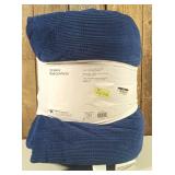 Room Essentials - Full/Queen Corduroy Plaid Comforter Navy Blue