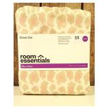 Room Essentials - Pink & Tan Leopard Print Microfiber Sheet Set