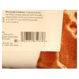 Threshold - Plush Throw Blanket Reversible 50inx60in  Rust Orange Fall Throw