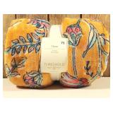 Threshold - Oversized Printed Floral Prima Lush Throw Blanket Gold