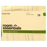 Room Essentials - Easy Care Cotton Blend Sateen Sheet Set