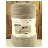 Room Essentials - Twin/XL Twin Long Corduroy Plaid Comforter Gray