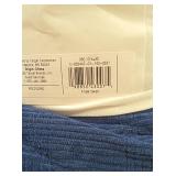 Room Essentials - Full/Queen Corduroy Plaid Comforter Navy Blue