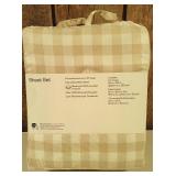 Room Essentials - Queen Beige Gingham Microfiber Sheet Set