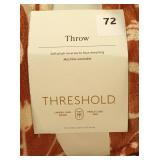 Threshold - Throw Blanket Reversible 50inx60in  Rust Orange Fall Throw