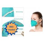 WOW MSRP $1000 1 Case (960 each) NEW BYD CARE NIOSH Individually Wrapped N95 Respirators -Filters 95%+ against solid & liquid aerosols free of oil -Layers of protection however comfortable/breatha