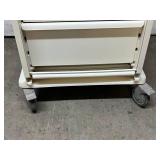 WOW MSRP $5000 Herman Miller Milcare Mobile Multi-Drawer Storage Cabinet - Features Smooth Roll-Up Tambour Accordion Door with Lock - Durable, Clean Design Ideal for Medical, Lab, or Office Use - Exce