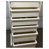 WOW MSRP $5000 Herman Miller Milcare Mobile Multi-Drawer Storage Cabinet - Features Smooth Roll-Up Tambour Accordion Door with Lock - Durable, Clean Design Ideal for Medical, Lab, or Office Use - Exce