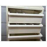 WOW MSRP $5000 Herman Miller Milcare Mobile Multi-Drawer Storage Cabinet - Features Smooth Roll-Up Tambour Accordion Door with Lock - Durable, Clean Design Ideal for Medical, Lab, or Office Use - Exce