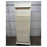 WOW MSRP $5000 Herman Miller Milcare Mobile Multi-Drawer Storage Cabinet - Features Smooth Roll-Up Tambour Accordion Door with Lock - Durable, Clean Design Ideal for Medical, Lab, or Office Use - Exce