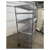 Metro High Quality Heavy Duty 6-Tier Stainless Steel Chrome Finish NSF Wire Storage Cart Truck - Quick Item and Supply Relocation, Smooth Casters for Minimal Effort Transfers - Great Condition!