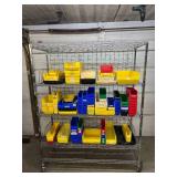 High Quality Heavy Duty 5-Tier Stainless Steel Chrome Finish NSF Wire Storage Cart Truck - Open Metal Construction for Visibility and Airflow, Versatile for Kitchens, Offices, Warehouses, etc. - Great