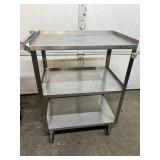 Lakeside Stainless Steel 3-Tier Utility Service Cart - Ergonomic Handles for Effortless Maneuverability, Suitable for Many Service-Related Use, Easy to Keep Surfaces Clean - Great Condition!