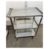 Lakeside Stainless Steel 3-Tier Utility Service Cart - Ergonomic Handles for Effortless Maneuverability, Suitable for Many Service-Related Use, Easy to Keep Surfaces Clean - Great Condition!