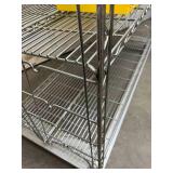 High Quality Heavy Duty 4-Tier Stainless Steel Chrome Finish NSF Wire Storage Cart Truck - Easy Clean-Up Between Shelves, Strong Solid Support for Various Items and Supplies - Great Condition! Bins No